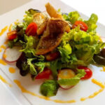 สลัดมิกซ์ปลาสลิดทอดซอสส้มมัสตาร์ด – 10